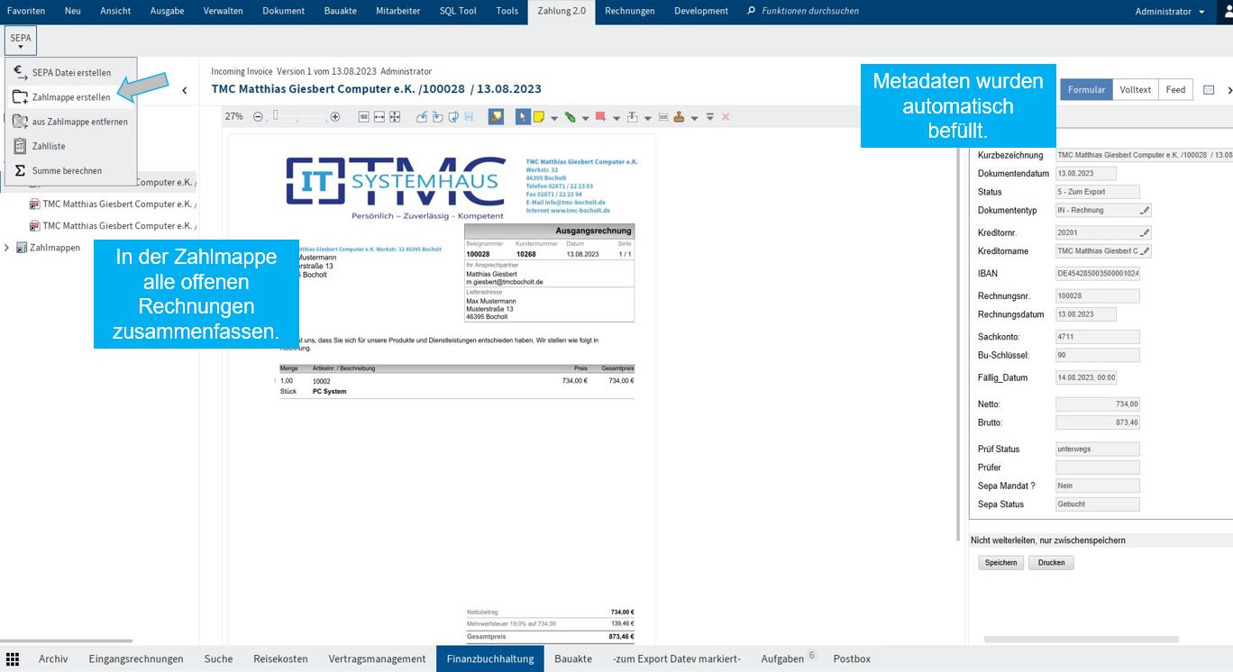 ELO Invoice & TMC Rechnungseingangslösung